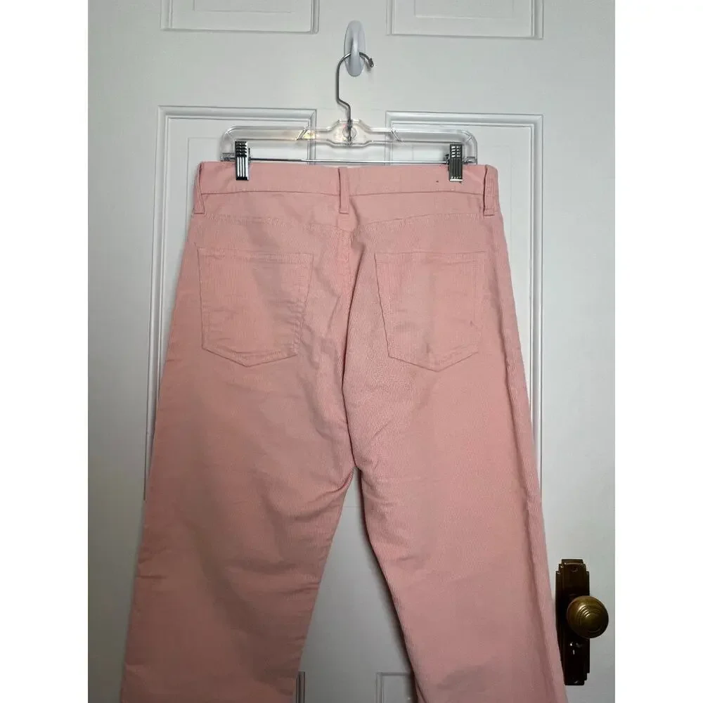 J.Crew Pink Corduroy Pants Classic Straight Leg Preppy Men's W 30 L 30 FLAW
